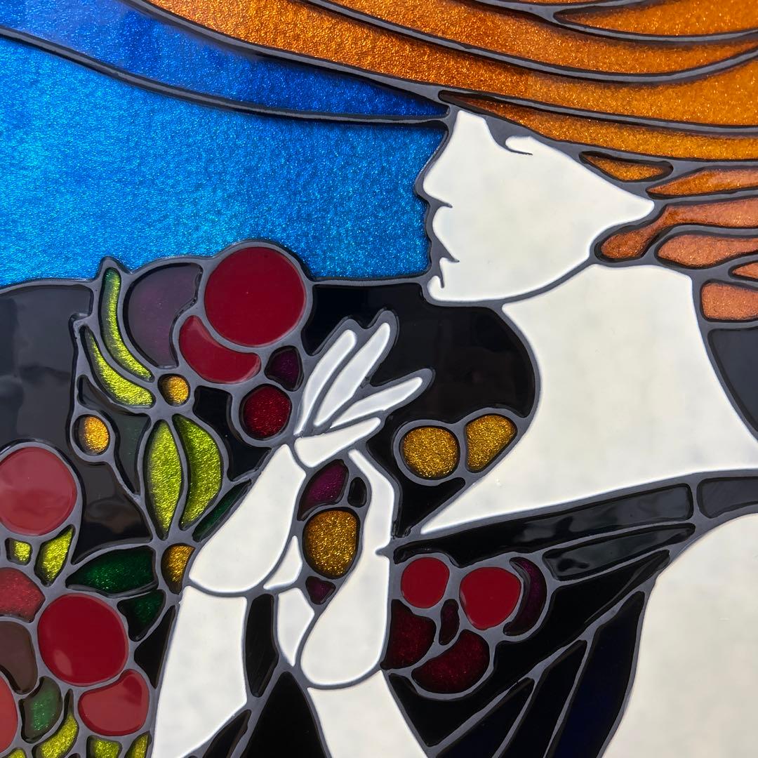 ステンドグラス　女性画
