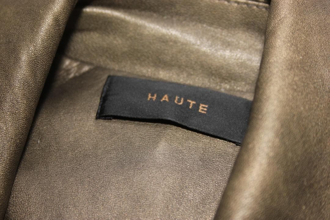 HAUTE　牛革 トレンチコート　イタリア製　ヴィンテージ