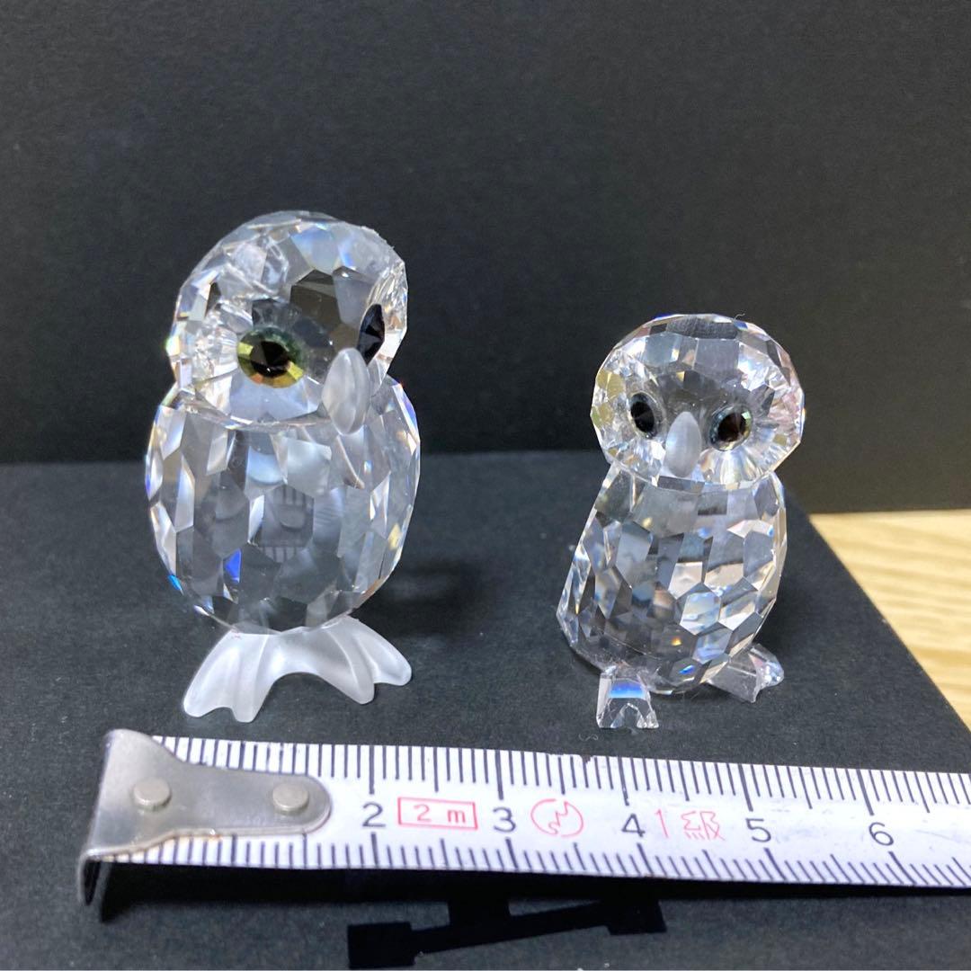 スワロフスキー　夜のフクロウ・フクロウの子供