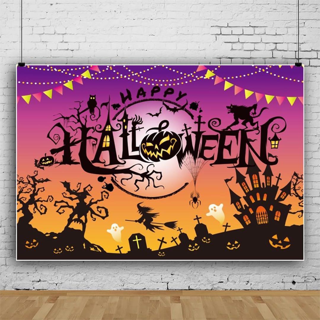 背景布 ハロウィン 撮影背景 大判　2.2x1.5m
