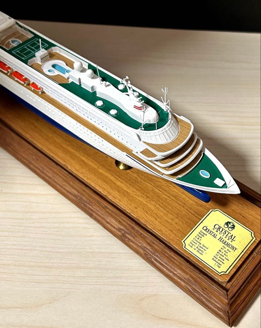 クリスタルハーモニー クルーズ 船　模型 オブジェ 置物　インテリア
