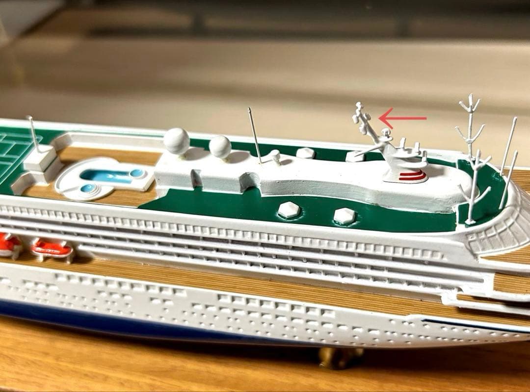 クリスタルハーモニー クルーズ 船　模型 オブジェ 置物　インテリア