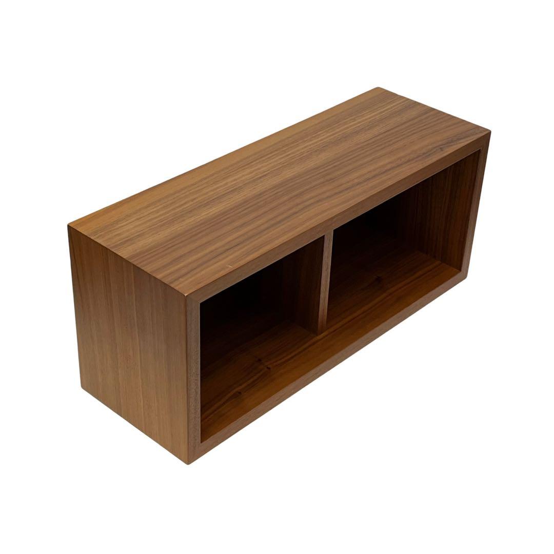 無印良品 壁に付けられる家具箱 3個セット ウォールナット