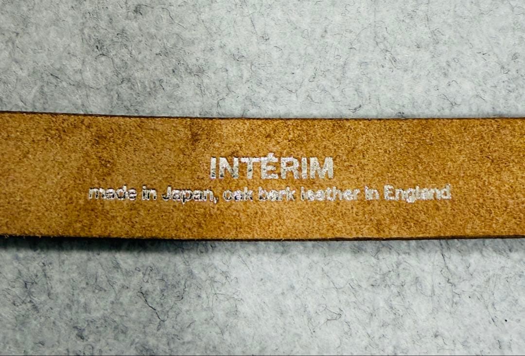 INTERIM インテリム　オークバークレザーベルト　25mm