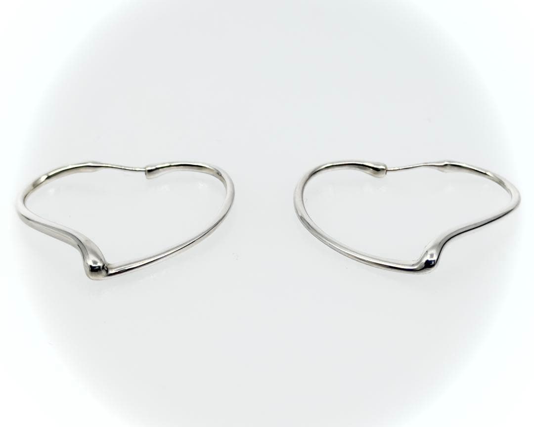 TIFFANY＆Co. ティファニー オープンハート フープ ピアス Ag925