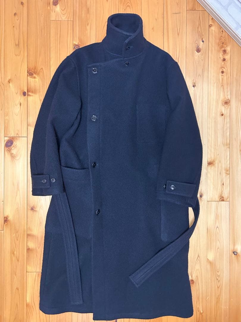 LEMAIRE　WRAP COAT　BLACK　CO184 LF615
