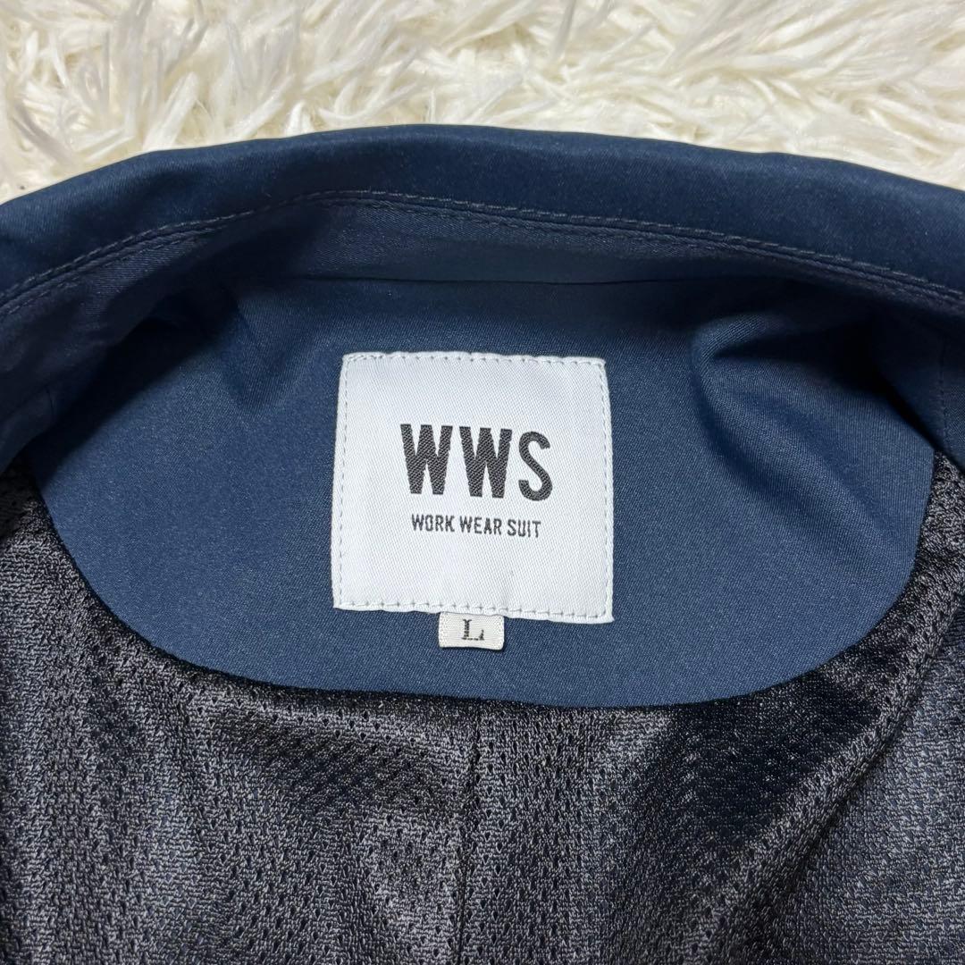 美品　ワークウェアースーツ/ WWS 洗える レディース スーツ ネイビー