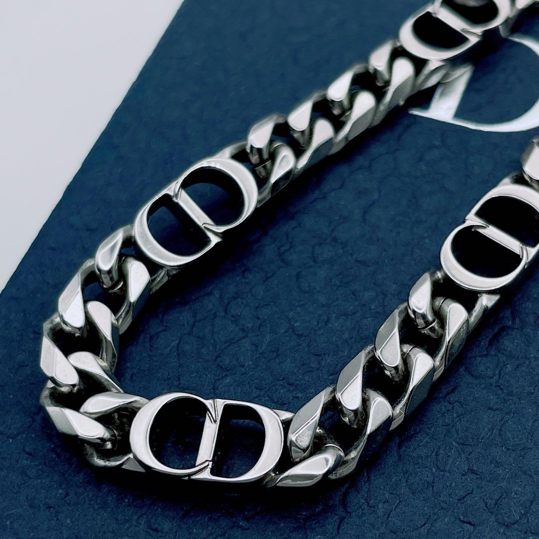 Christian Dior ネックレス　アイコン　チェーン　喜平　シルバー