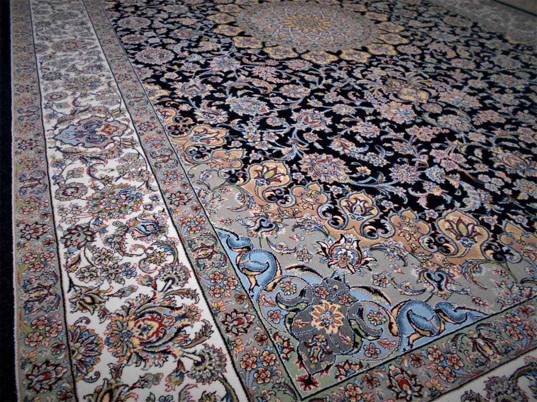 本場イラン産！高密度織『ナイン 』デザイン 約150×225cm‐185001