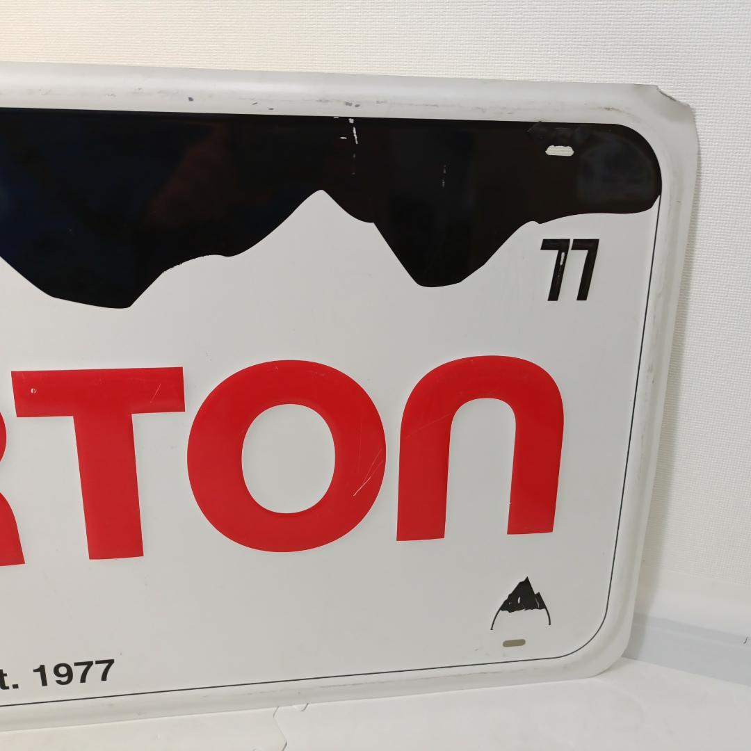 現状品 BURTON バートン 約91.5cm×45.5cm ブリキ 大型 看板