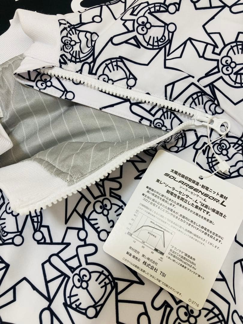新品 ジャックバニー ドラえもん ラミネートタフタ中綿スニードジャック6 LL白