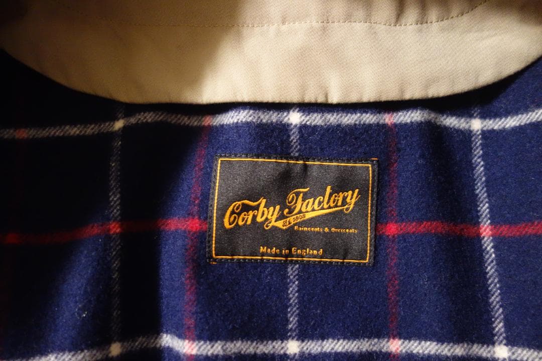 Corby Factory Johnstons社 ライナー付き トレンチコート