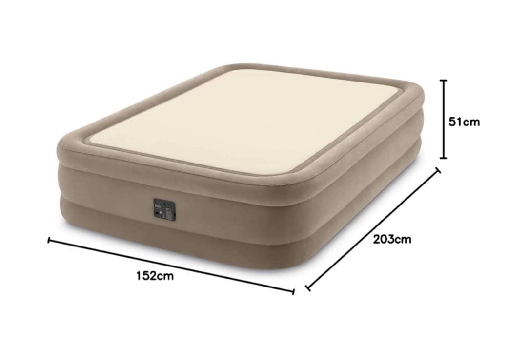 Intex 64477JB ワイドダブルエアーベッド 203x152x51cm