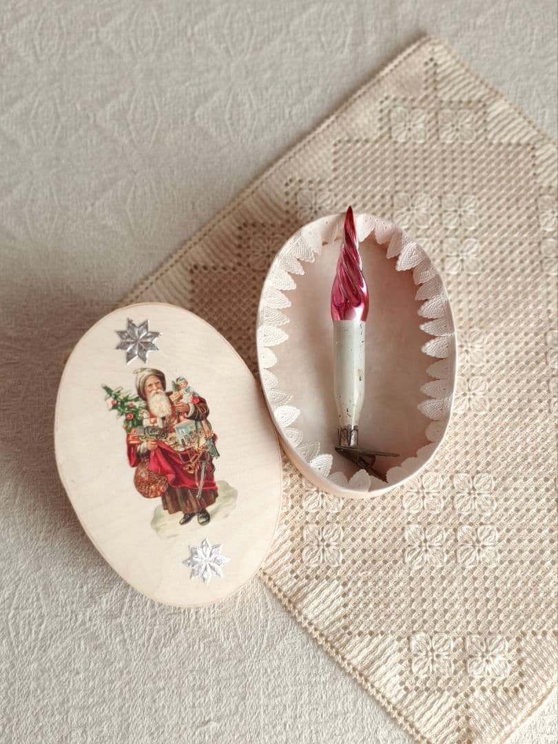 * vintage ornament ୨୧ キャンドル型 クリップオーナメント