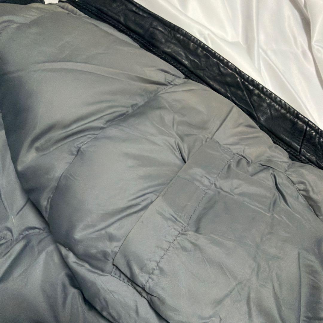 た*ご様 80s Eddie Bauer レザー ダウンジャケット