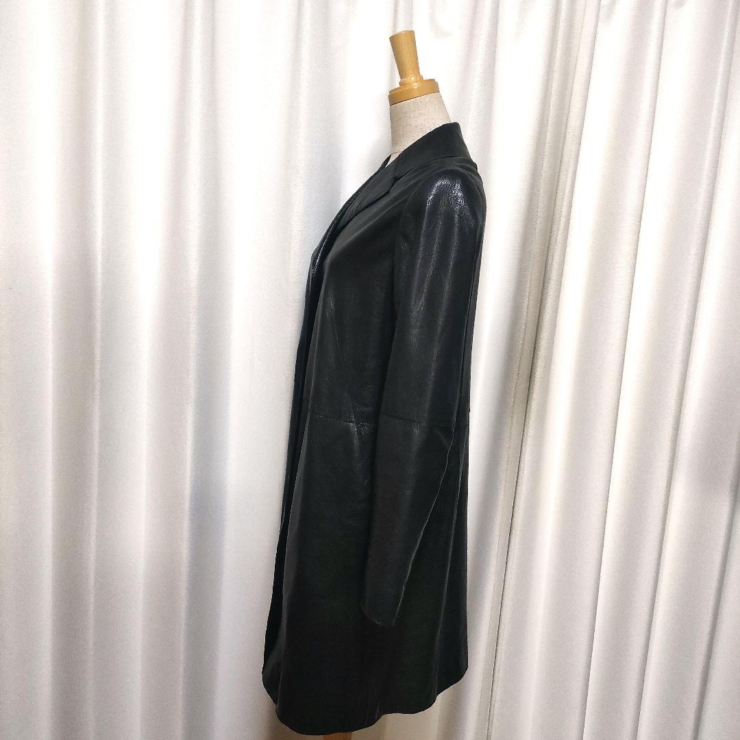 MARLENE DAM マーレンダム レザーコート やぎ革 ゴートレザー