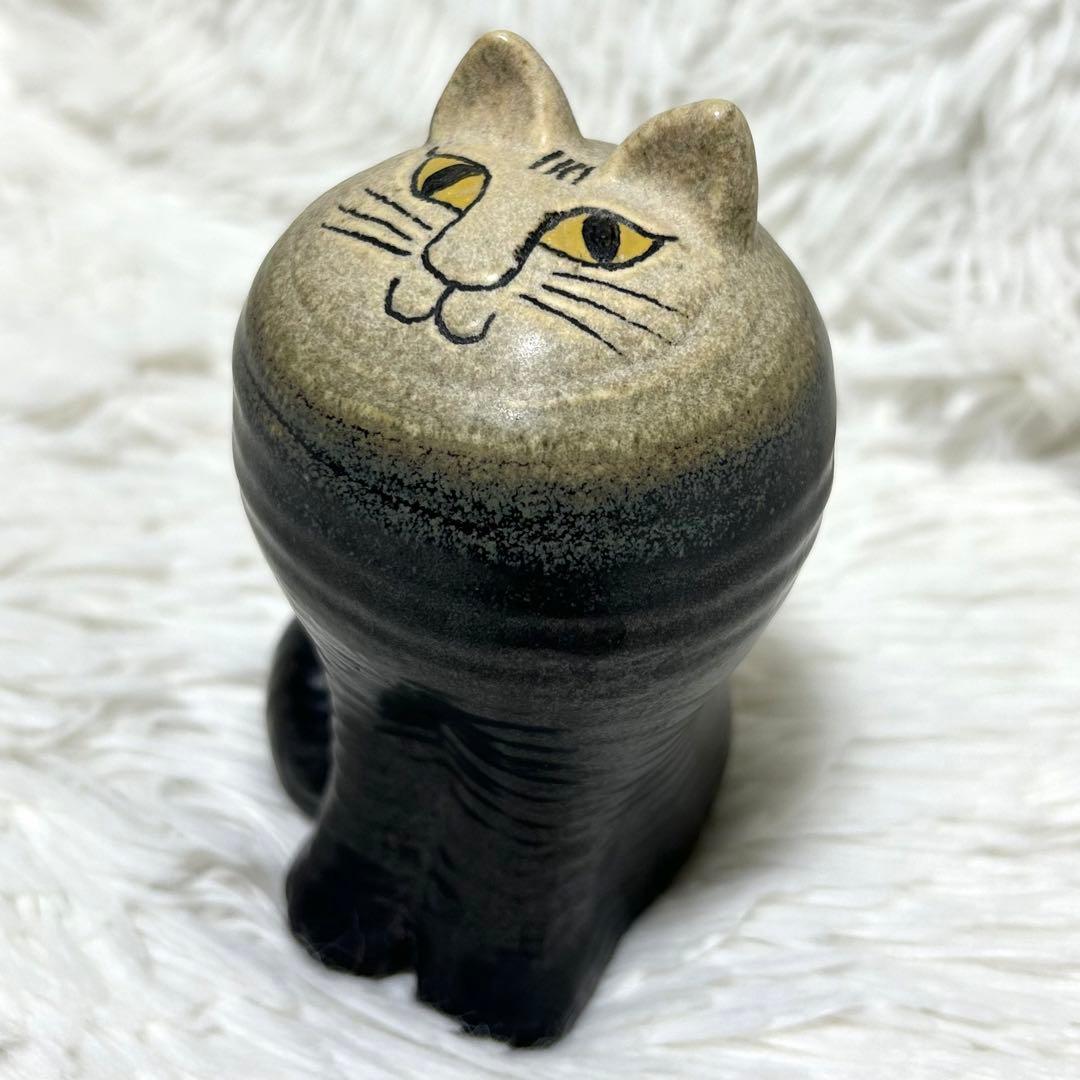 美品 リサラーソン マヤ 猫 キャット 置物 オブジェ 北欧 インテリア 陶器