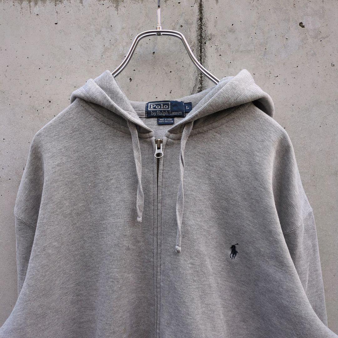 トップス 90s Polo Ralph Lauren Knit Zip up Hoodie