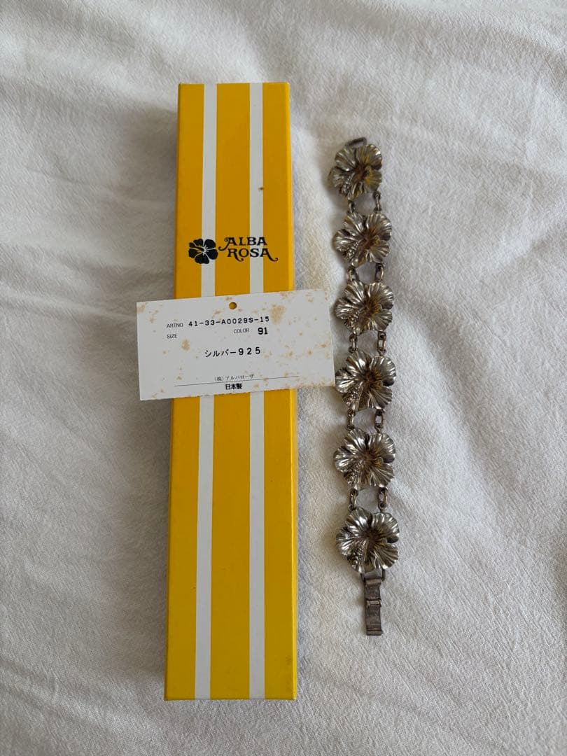 ALBA ROSA シルバー925 フラワーブレスレット