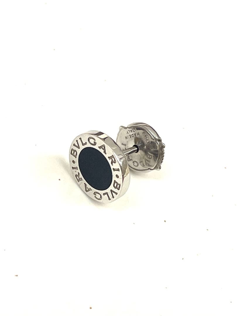 BVLGARI ブルガリ ブラック ピアス(片耳用) 750 K18 18金