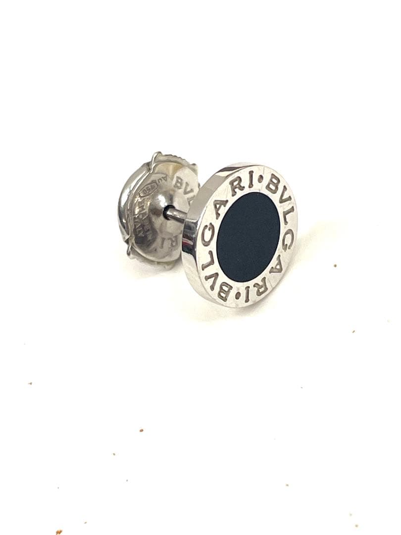 BVLGARI ブルガリ ブラック ピアス(片耳用) 750 K18 18金