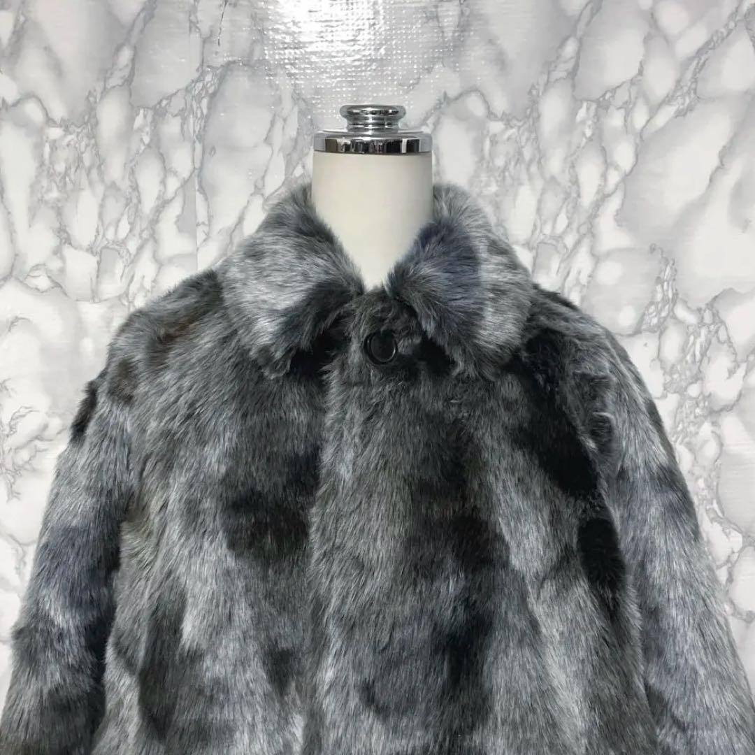 新品タグ付き　BALENCIAGA コレクションライン　ファーロングコート　正規