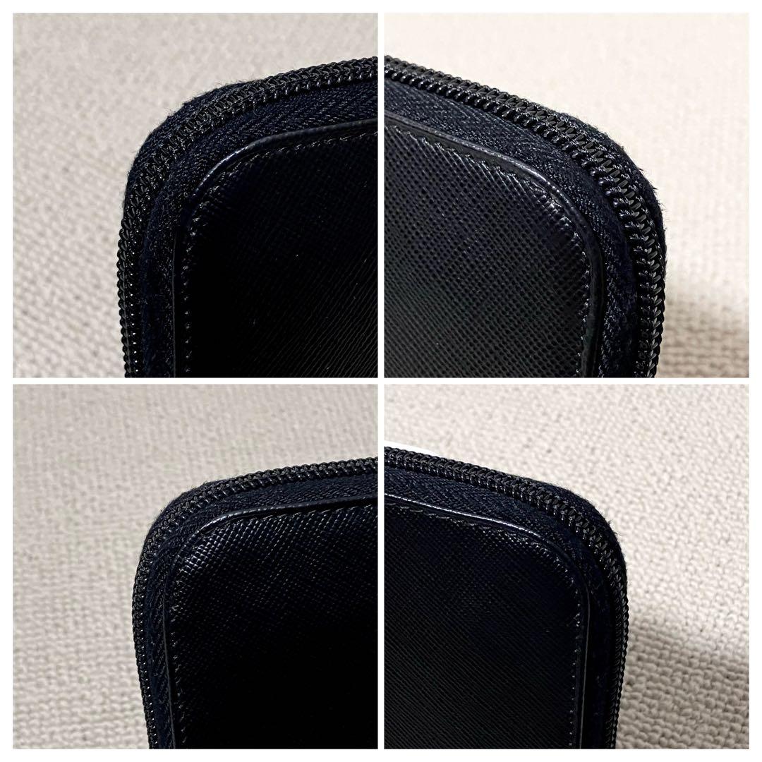 専用！プラダ［長財布］ラウンドジップ　サフイアーノ　ブラック　トライアングル