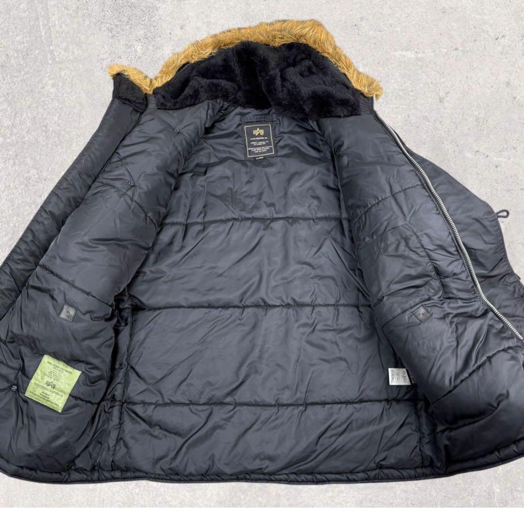 ALPHA INDUSTRIES N-3B フライトジャケット ブラック XL