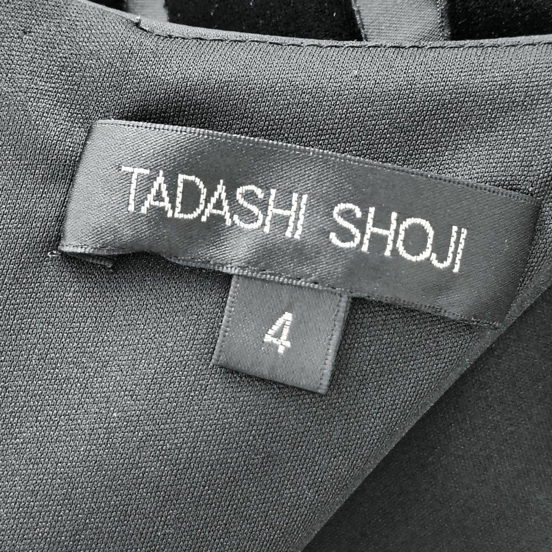 ❤【タダシショウジ】✨美品　フォーマルワンピース　別珍　ブラック/黒　4