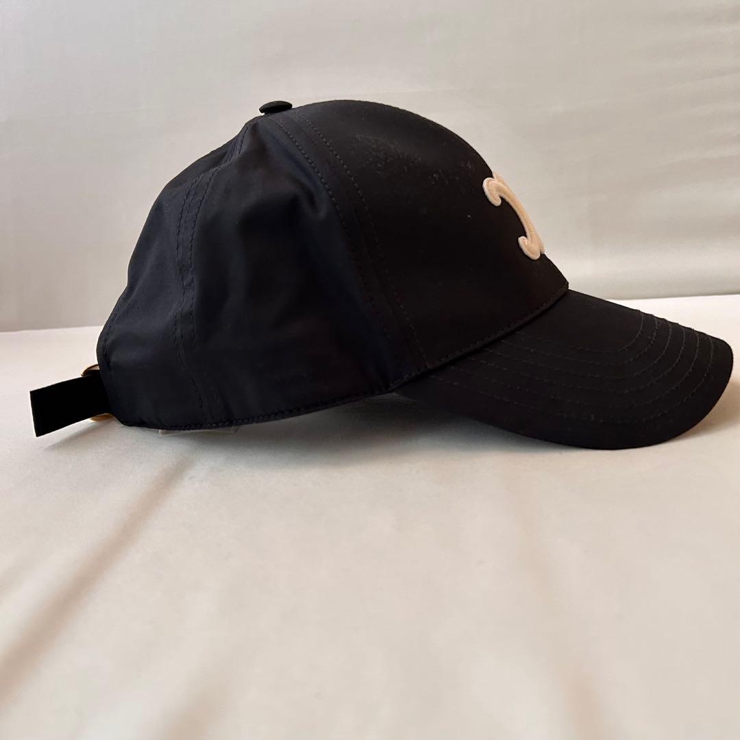 【未使用】CELINE ブラック ベースボールキャップ M