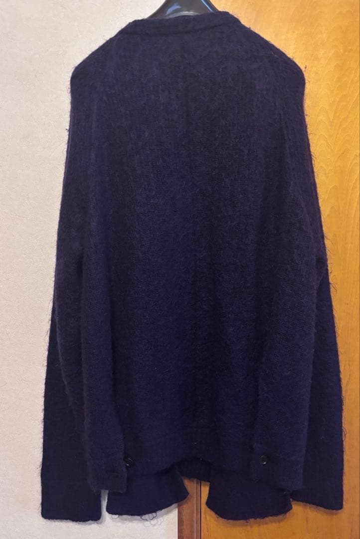 stein　KID MOHAIR CARDIGAN　Dark Purple