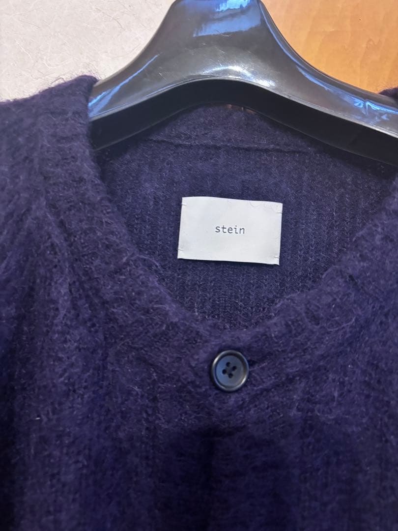 stein　KID MOHAIR CARDIGAN　Dark Purple