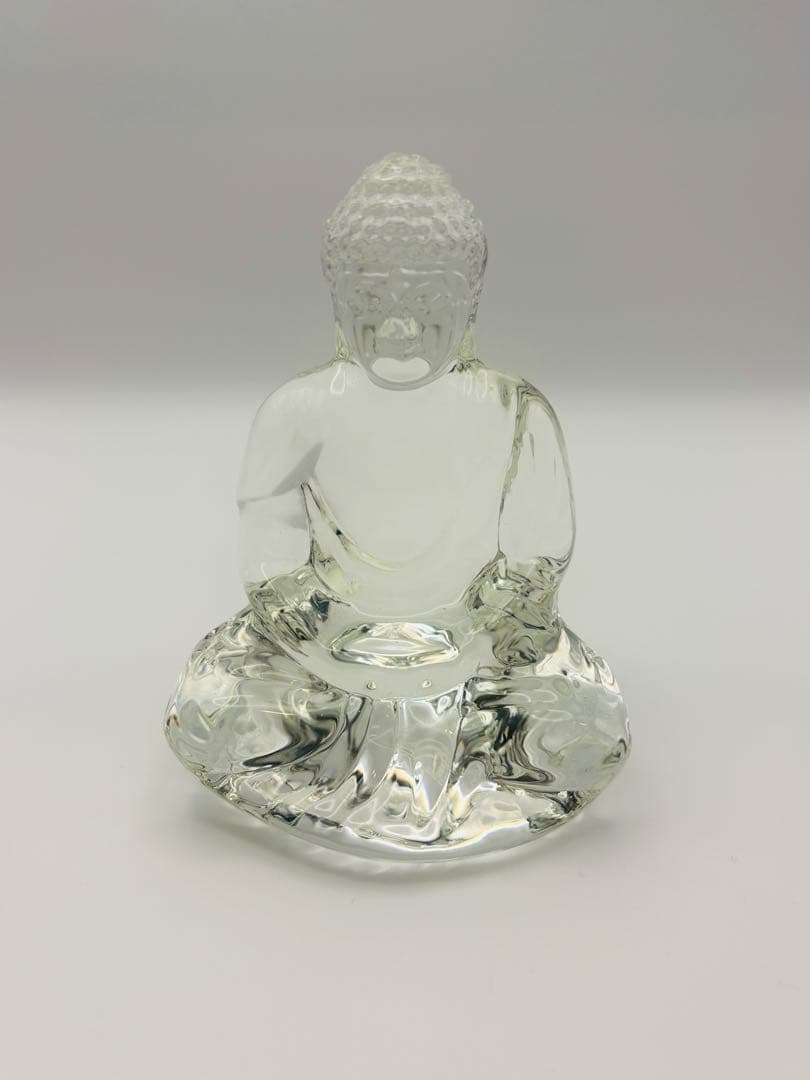 バカラ クリスタル仏陀 プレート付 箱・紙袋付 美品