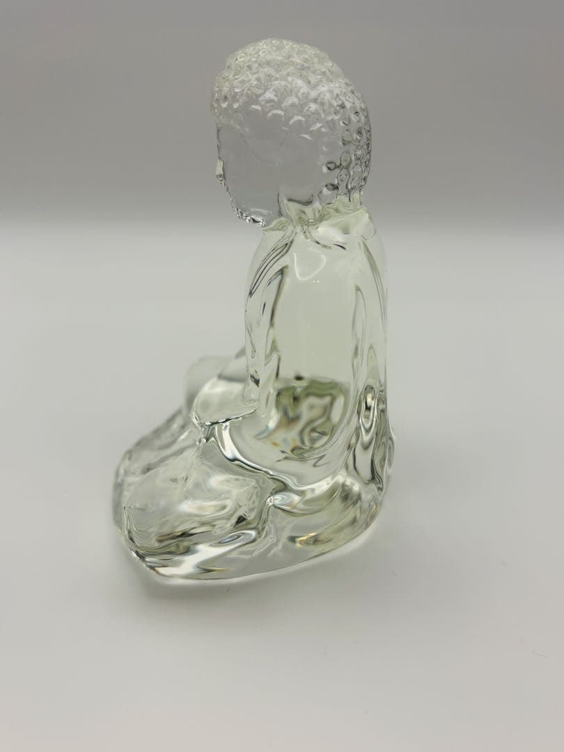 バカラ クリスタル仏陀 プレート付 箱・紙袋付 美品