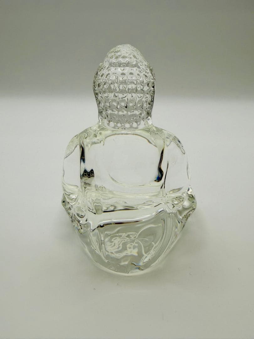 バカラ クリスタル仏陀 プレート付 箱・紙袋付 美品