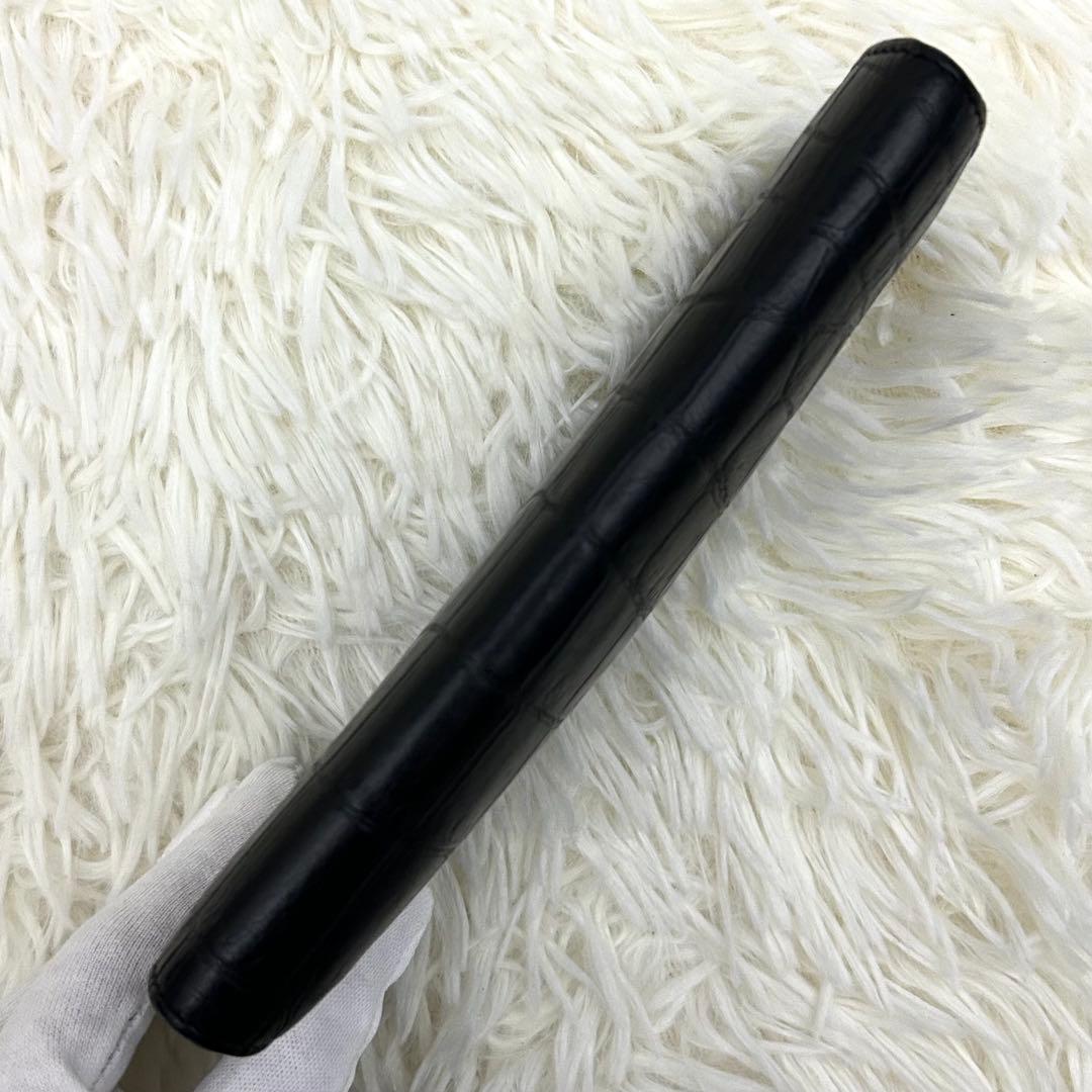 【美品】SAINT LAURENT サンローラン クロコダイル　長財布 箱付き
