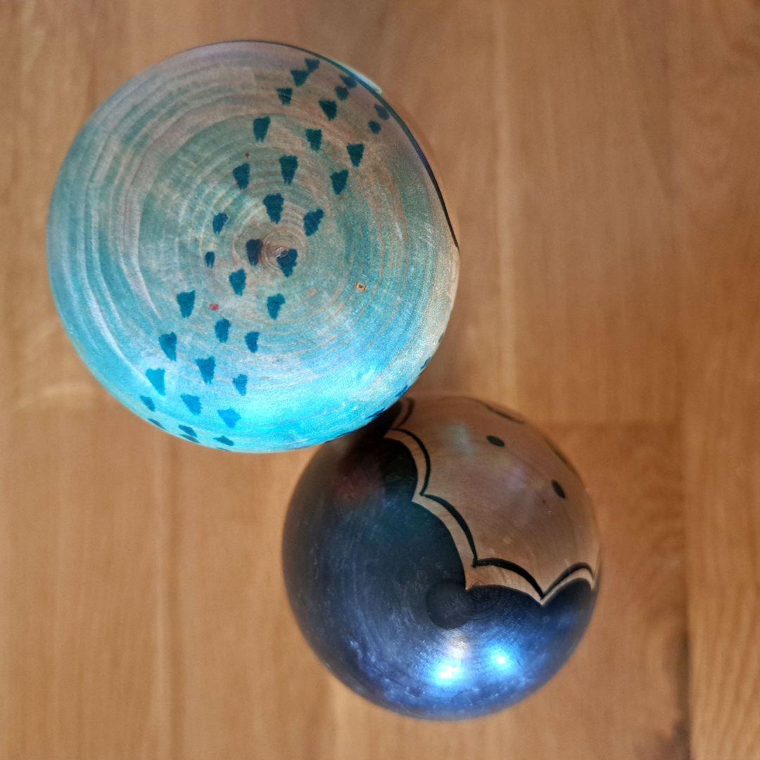 こけし　おかめさん　ひょっとこ　憲雄　２体セット　夫婦　伝統工芸品　遠刈田温泉