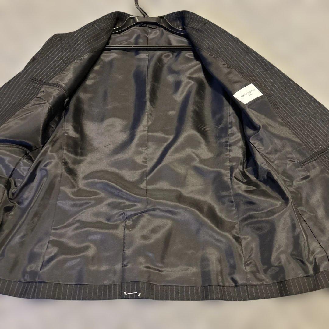 新品　スーツカンパニー　パンツスーツ ストライプ　42 ウォッシャブル