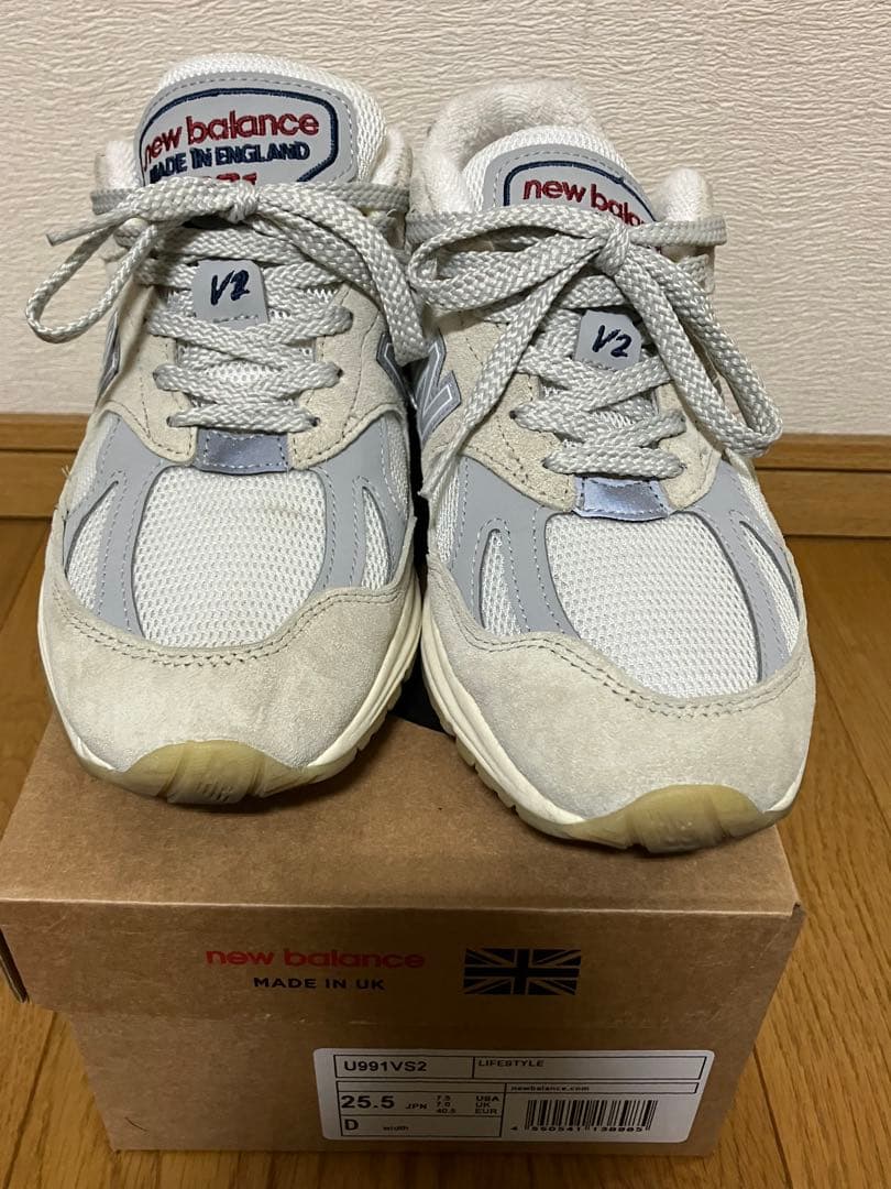 靴 New Balance 991V2 \"Vintage Sport\" 25.5