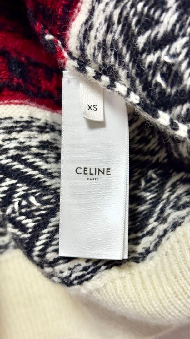 セリーヌ CELINE 21SSフェアアイルカーディガン XS