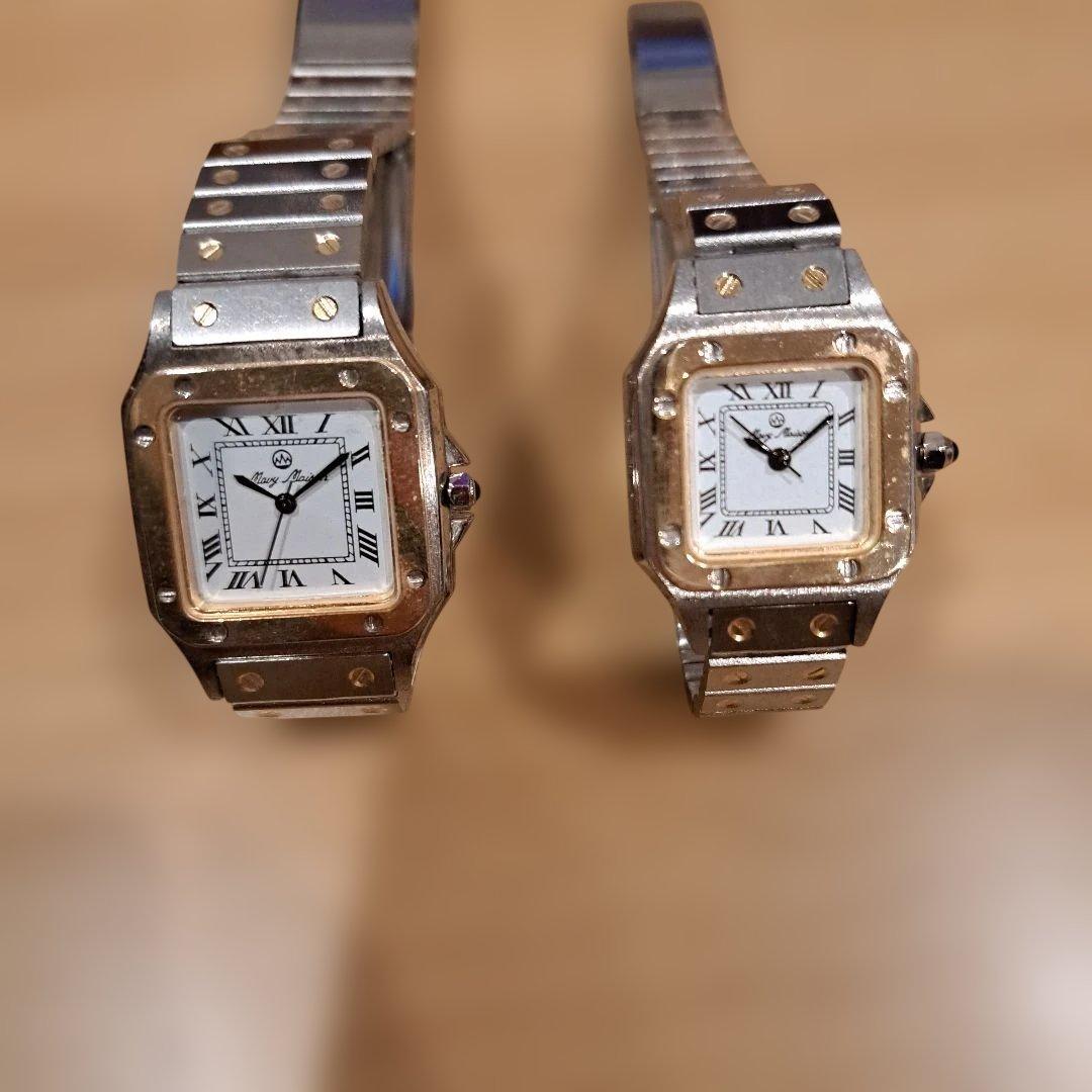 ゴールド&シルバー腕時計　２本セット