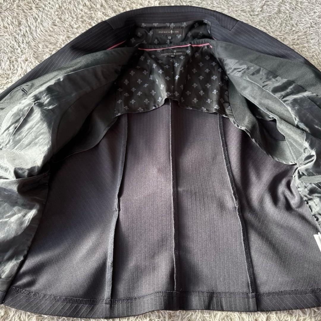 ✨新品✨パトリックコックス　パンツスーツ　スリーピース　ネイビー　ストライプ