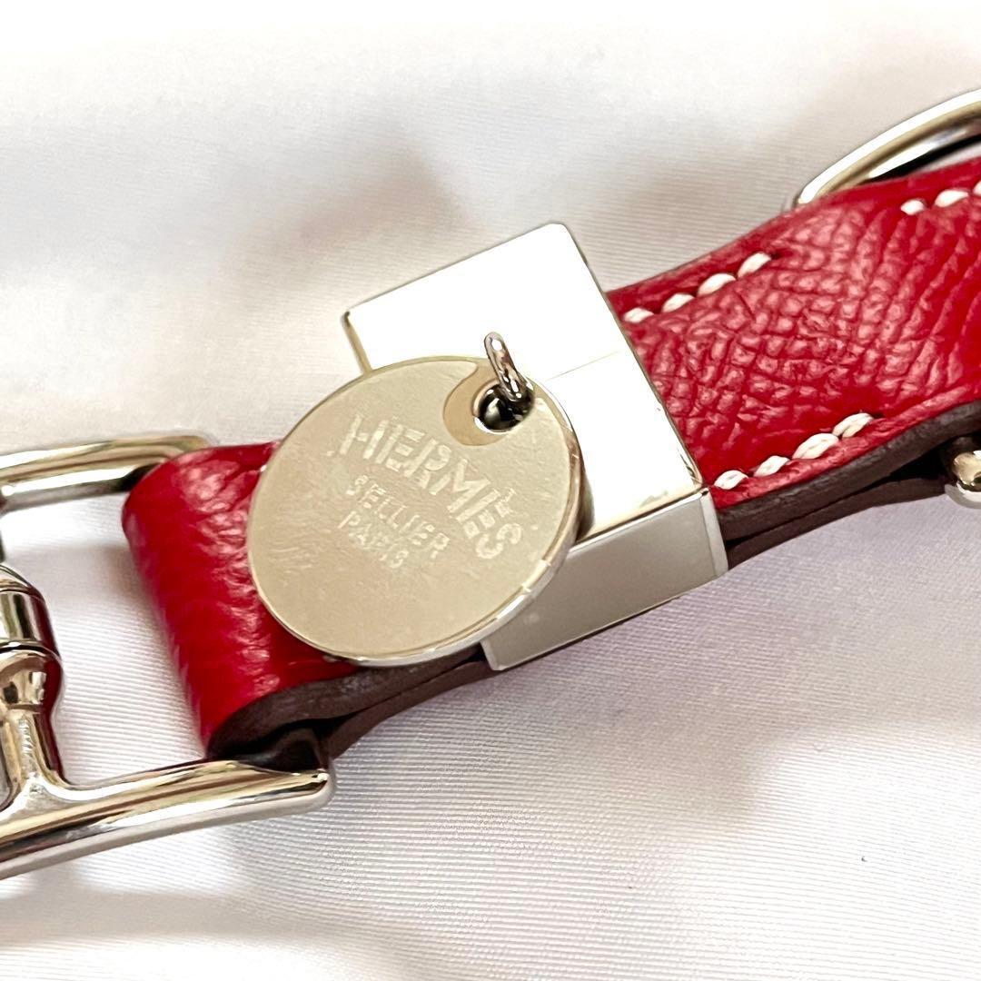 【美品】HERMES エルメス 犬用首輪 トレス レッド
