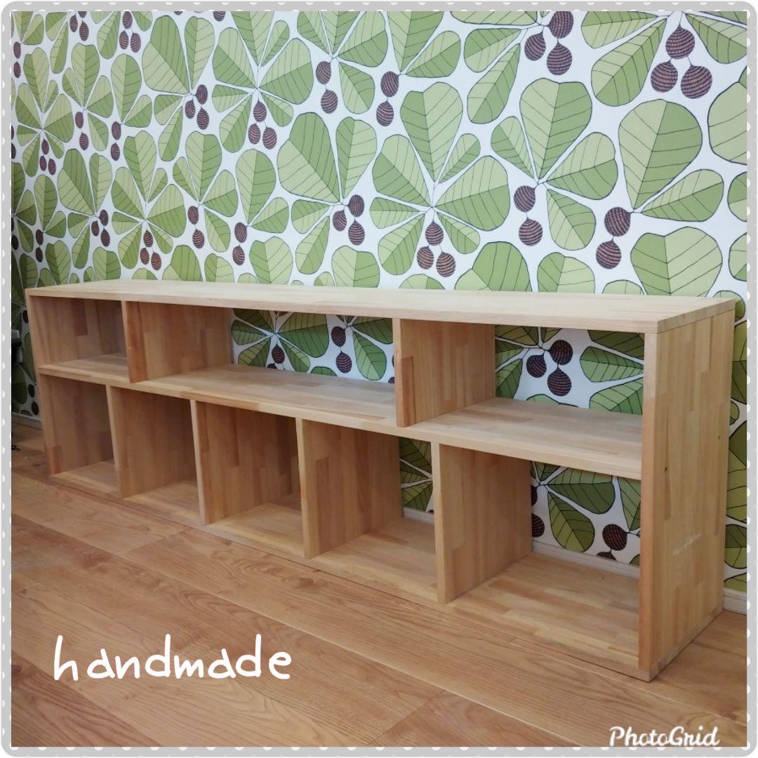 おもちゃ棚　木製棚　✨　木製ハンドメイド　絵本棚　モンテッソーリ