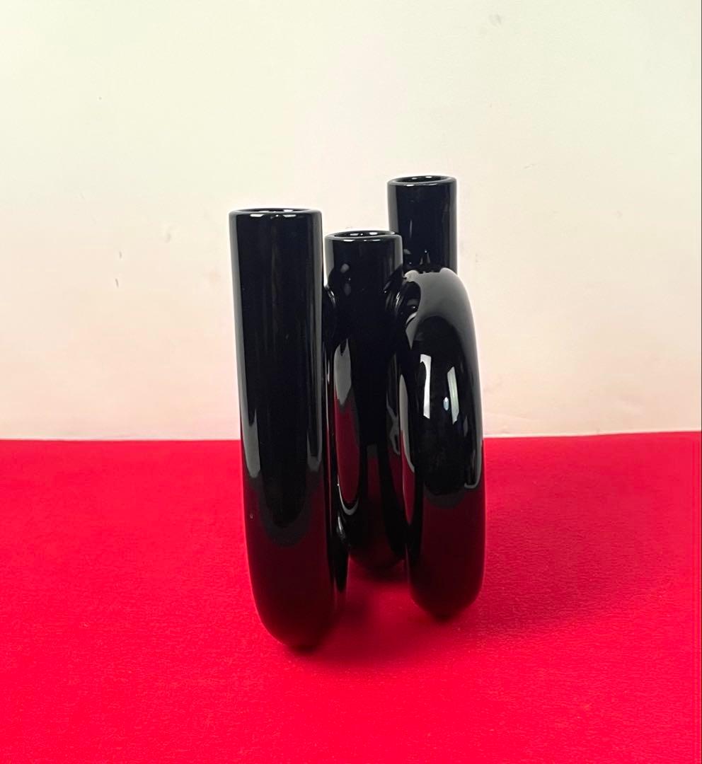 希少 陶器製 ミッドセンチュリー 和モダン 花器 フラワーベース 華道 自由花