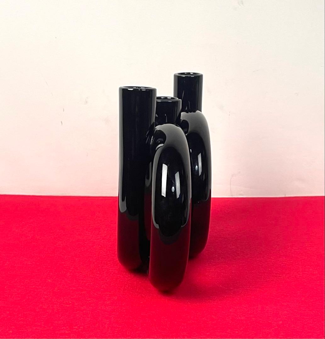 希少 陶器製 ミッドセンチュリー 和モダン 花器 フラワーベース 華道 自由花