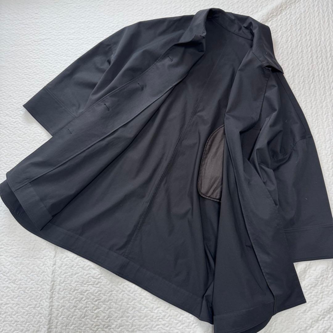 BLACK BY MOUSSY*big silhouette coat 黒