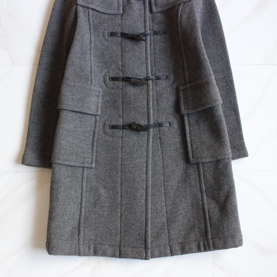 BURBERRY BLUE LABEL ノバチェックダッフルコート S ファー