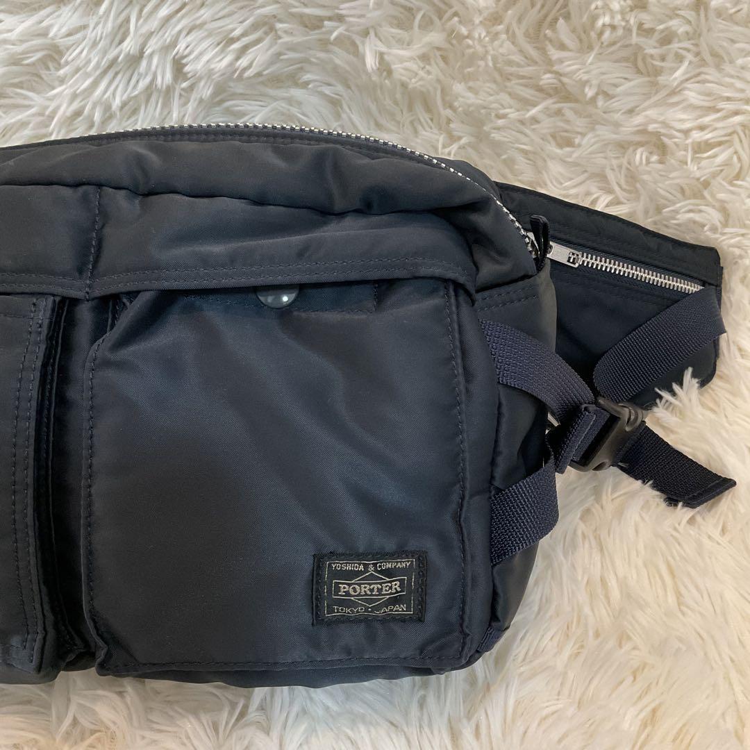 美品♪HEAD PORTER ヘッドポーター ウエスト ボディバッグ ネイビー