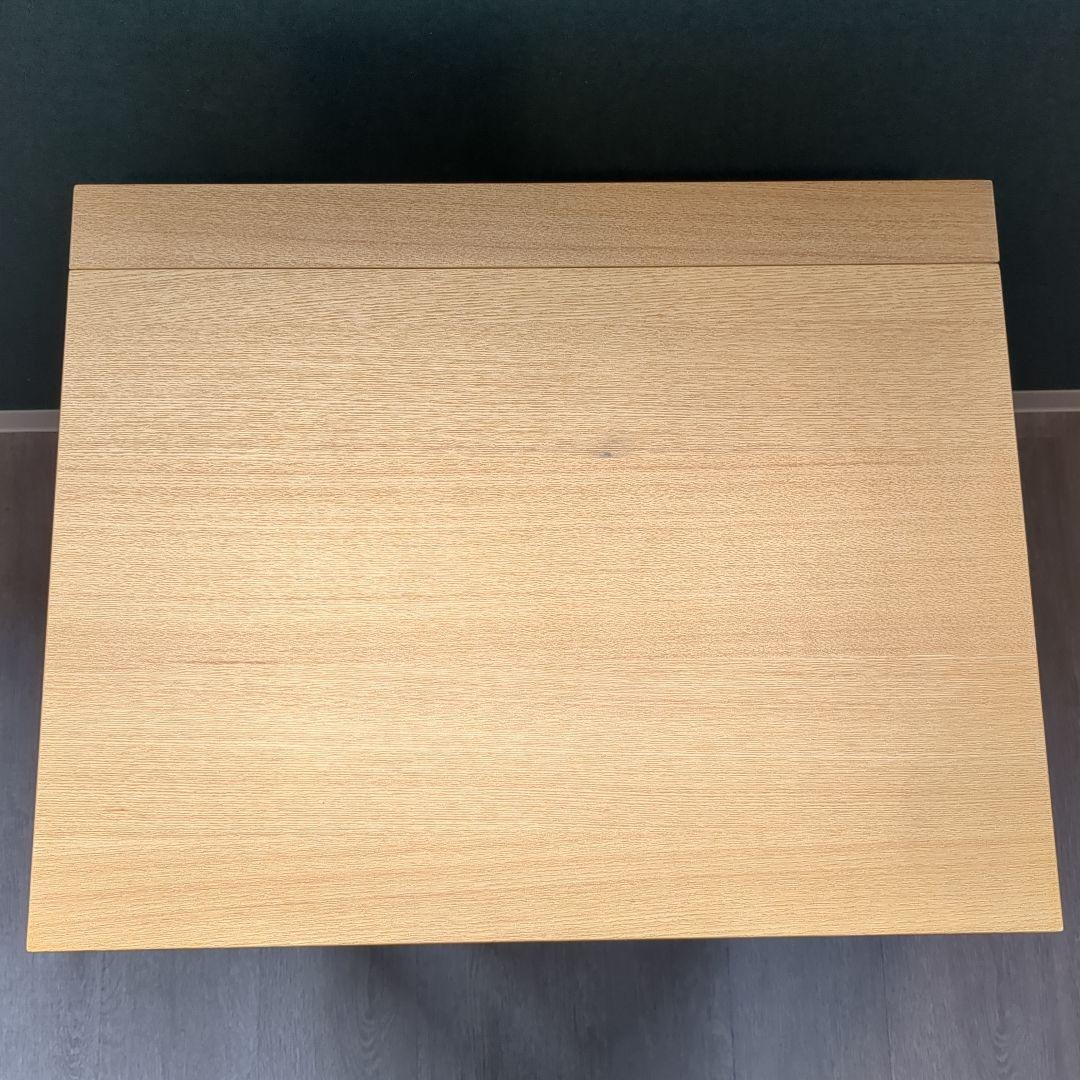 無印良品　タモ材ドレッサー　スツール付　シミあり